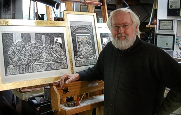 Rik in his Studio